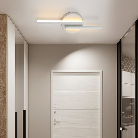 Lampada da parete a LED moderna per interni, applique in alluminio per soggiorno corridoio bagno scala luce notturna (bianca) luce calda 3000K