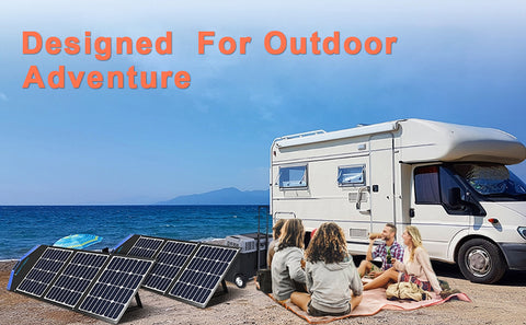 Pannello solare portatile per caricabatterie solare pieghevole da 20 V per centrale elettrica per viaggi in furgone da campeggio all'aperto