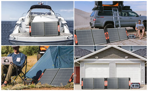 Pannello solare portatile per caricabatterie solare pieghevole da 20 V per centrale elettrica per viaggi in furgone da campeggio all'aperto