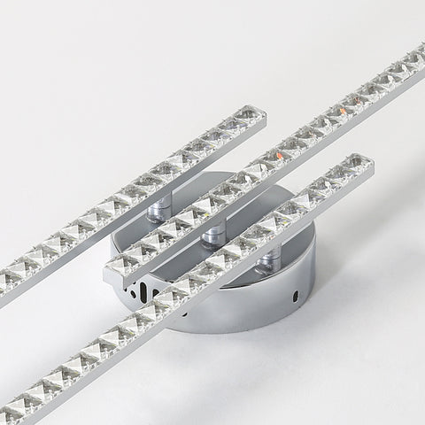 Plafoniera moderna a LED, plafoniera LED da incasso con 3 luci, plafoniera moderna per camera da letto, soggiorno, sala da pranzo, cucina