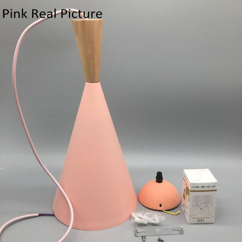 Lampada a sospensione Lampadario in legno Base E27 per soggiorno Camera da letto Sala da pranzo Ufficio Bar Caffetteria Rosa