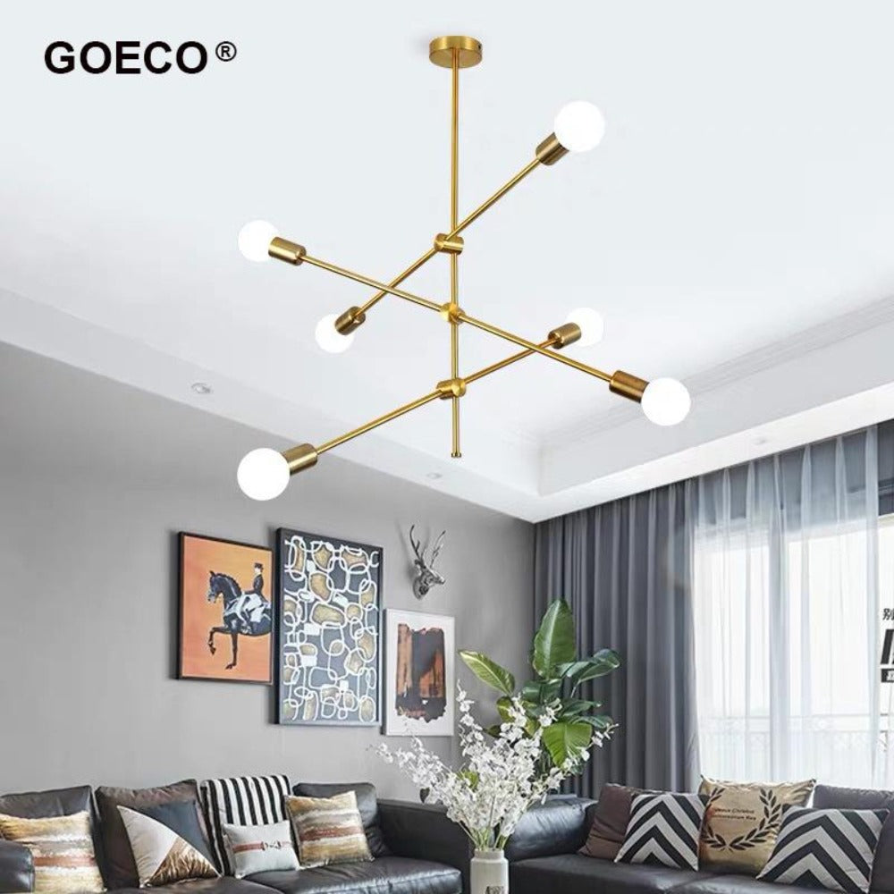 Lampadario moderno a soffitto con regolazione girevole Lampada a sospensione a fagiolo magico nordico per soggiorno, sala da pranzo, camera da letto, decorazioni per la casa