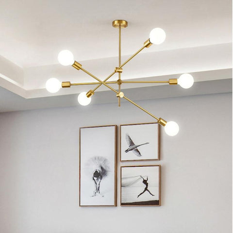Lampadario moderno a soffitto con regolazione girevole Lampada a sospensione a fagiolo magico nordico per soggiorno, sala da pranzo, camera da letto, decorazioni per la casa