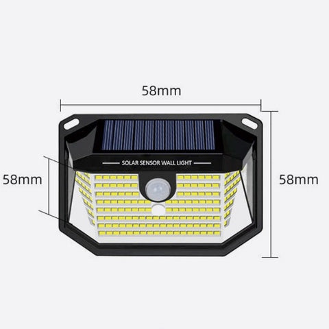 Lampada da parete solare a LED [Classe energetica E]