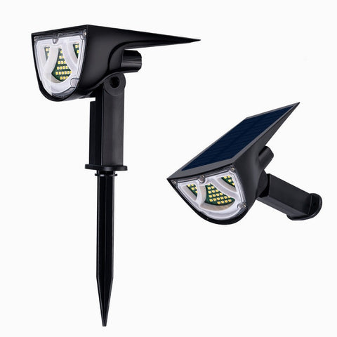 Lampada Solare da Giardino con Sensore di Movimento, Luci Solari per Esterni, Lampada da Parete per Esterni Impermeabile IP65, Luce Solare Super Luminosa 43LED 650lm, Confezione da 2