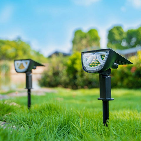 Lampada Solare da Giardino con Sensore di Movimento, Luci Solari per Esterni, Lampada da Parete per Esterni Impermeabile IP65, Luce Solare Super Luminosa 43LED 650lm, Confezione da 2