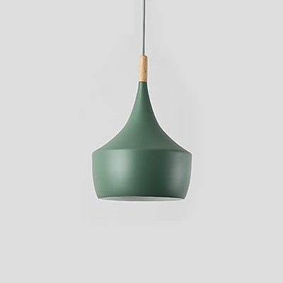 Ristorante moderno Combinazione Lampada a sospensione a soffitto Macaron Testa singola E27 Lampada a sospensione Creative Cafe Lampada a sospensione a soffitto Decorazione Illuminazione Lampadario Verde senza lampadina