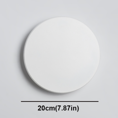 Lampada da parete a LED Interruttore tattile Illuminazione da interni per camera da letto Soggiorno Comodino rotondo Decorazione per luci scale Bianco