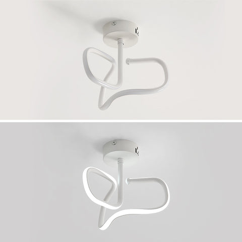 Plafoniera a LED da 16 W, moderna lampada da soffitto in metallo acrilico e alluminio, luce bianca 6000 K, moderna plafoniera a LED per soggiorno, camera da letto e cucina.