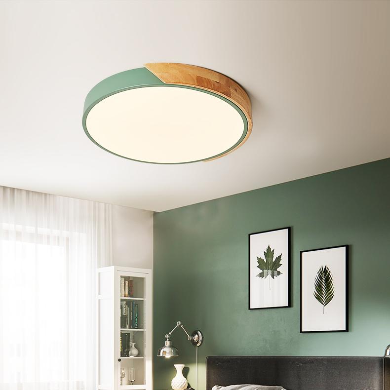 Luce scandinava per camera da letto Luce di lusso per casa e ufficio Illuminazione creativa Plafoniera moderna semplice (Bianco 6000K) 