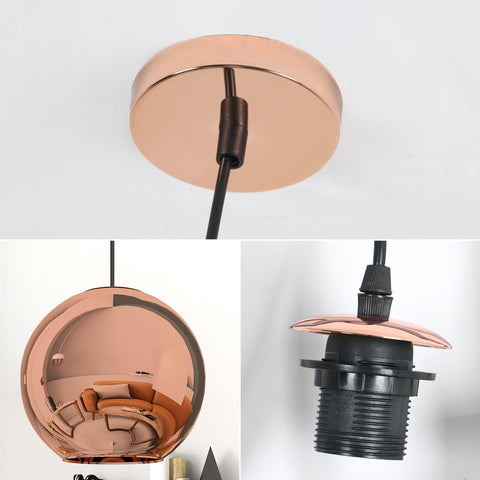 Lampadario a sospensione 25cm E27 led ampolla in vetro pirex soffiato colorato a goccia lampadario classico moderno Senza lampadina